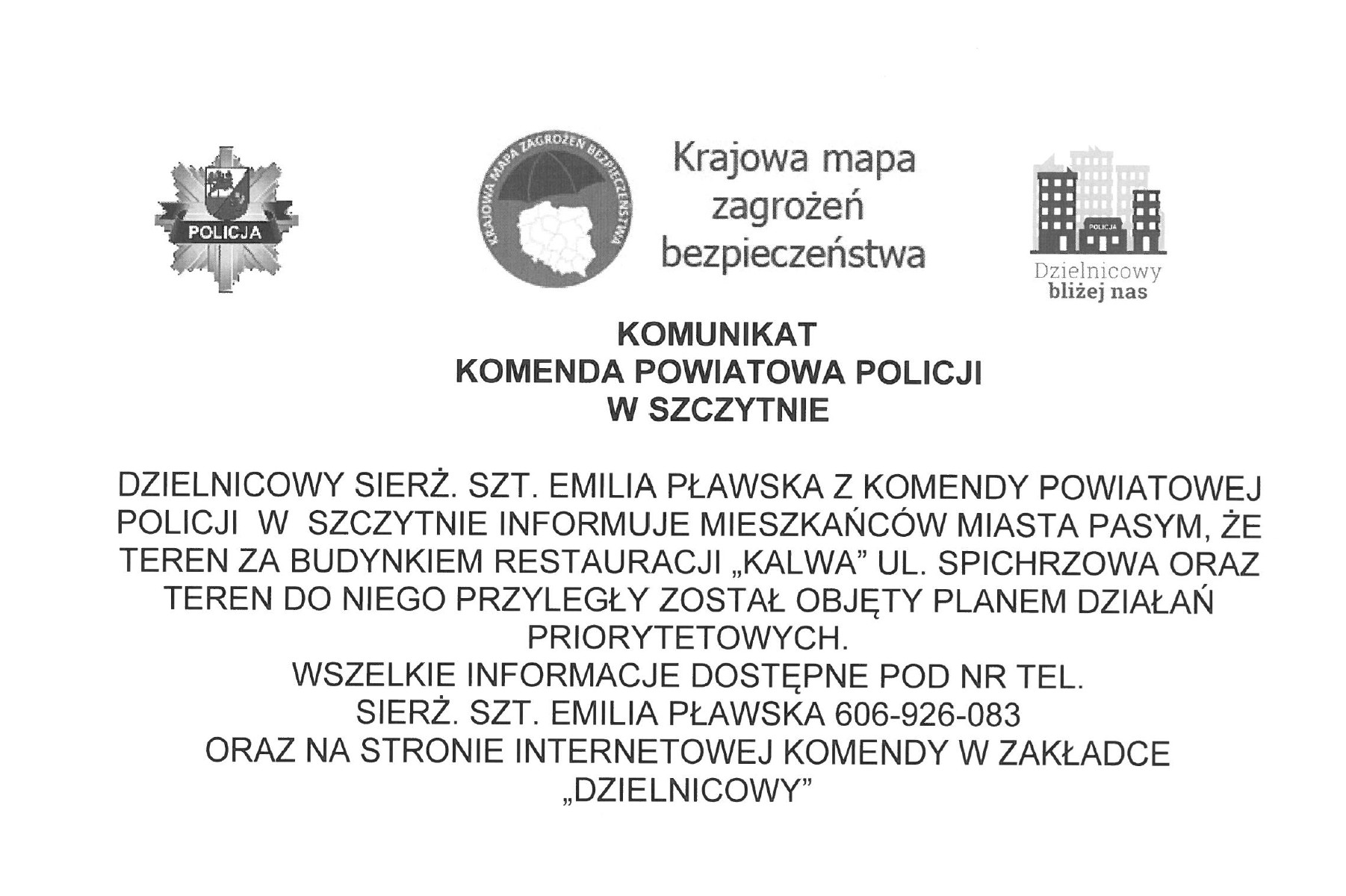 Komunikat KPP Szczytno
